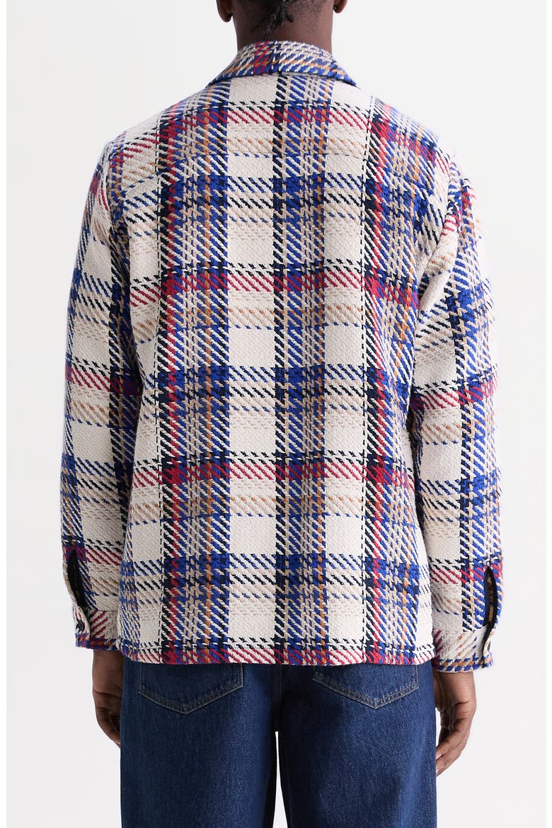 Whiting Jazz Weave Overshirt, Alternate, color, ECRU / RED