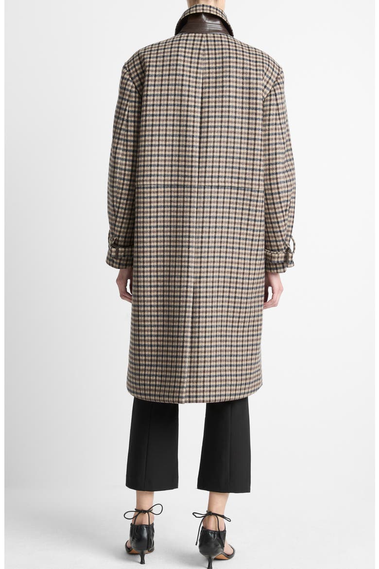 Plaid Wool Blend Coat, Alternate, color, MULTI CHECK