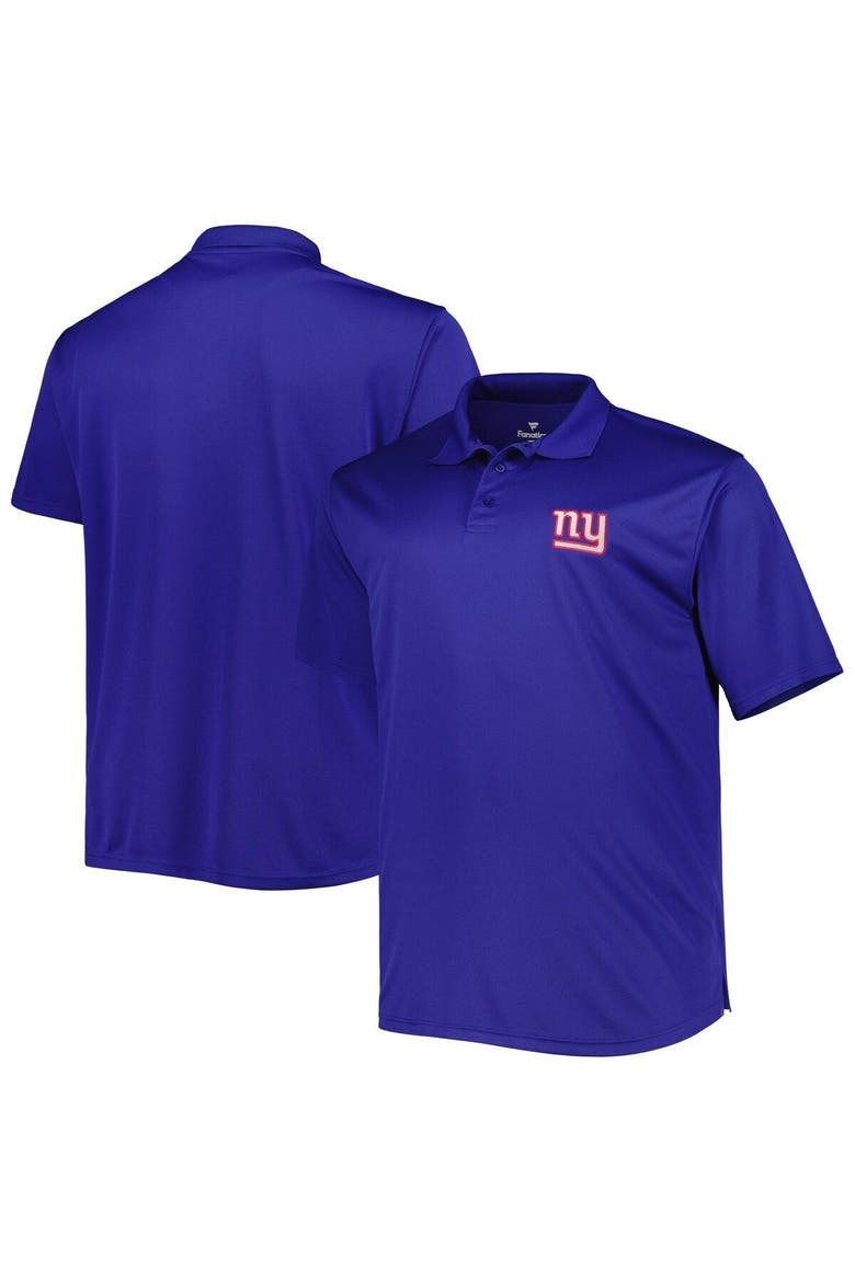 Men's Royal New York Giants Big & Tall Birdseye Polo, Main, color, Royal