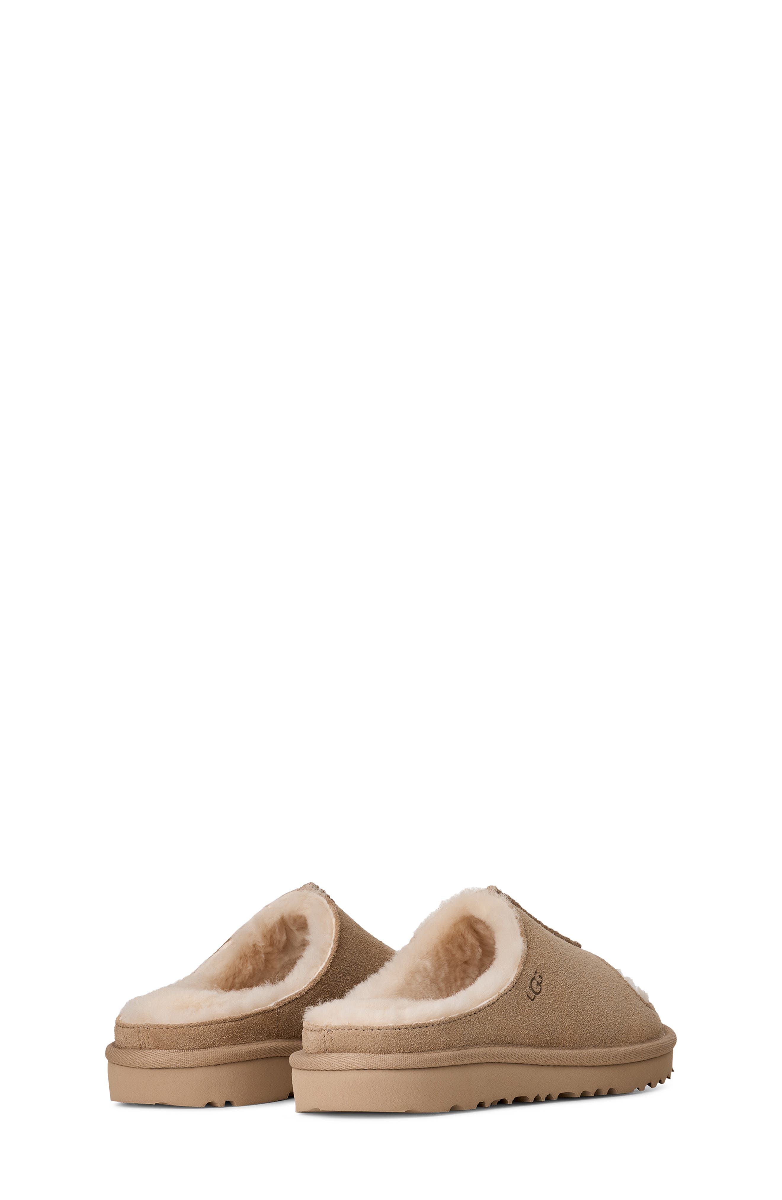 Kids' Greenport Genuine Shearling Lined Slide Sandal, Alternate, color, SAND