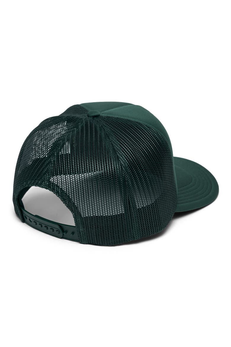 Retreat Trucker Hat, Alternate, color, RETRO GREE