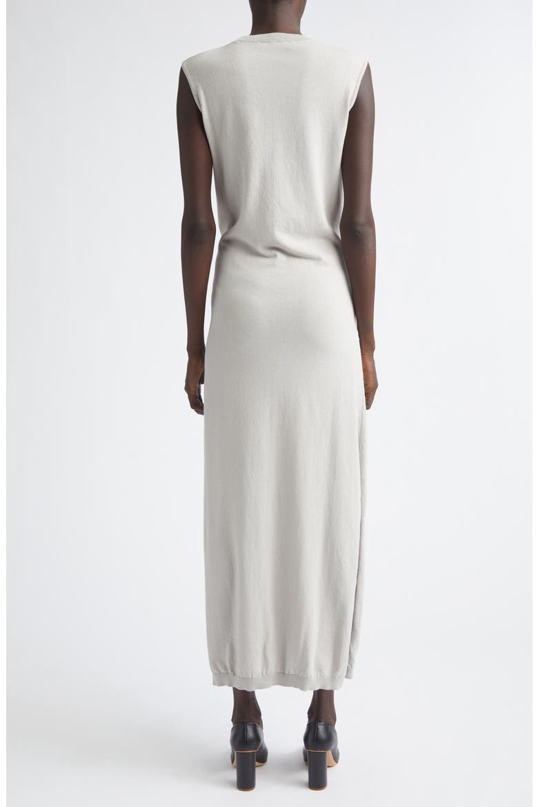 Knotted Cotton Crepe Sweater Dress, Alternate, color, MIST