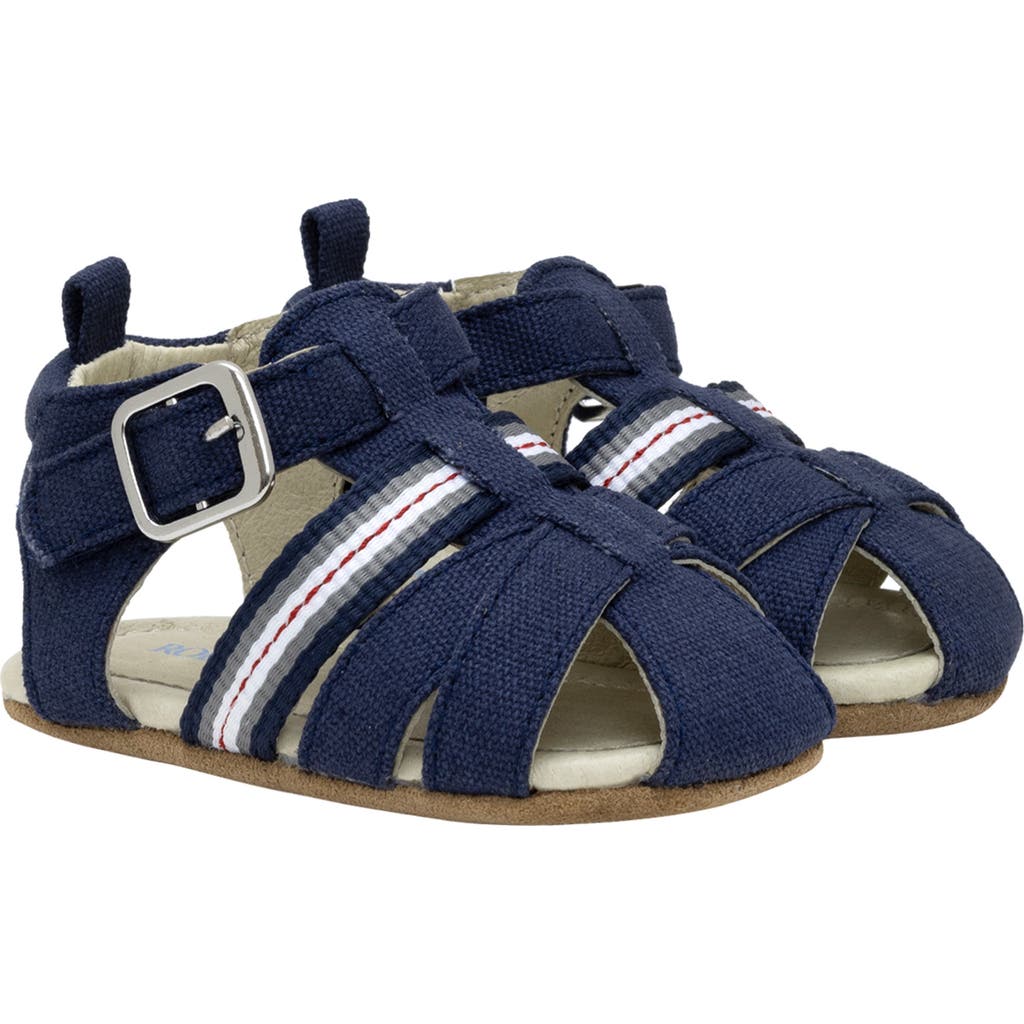 Shop Robeez ® Kids' Stuart Sandal In Navy
