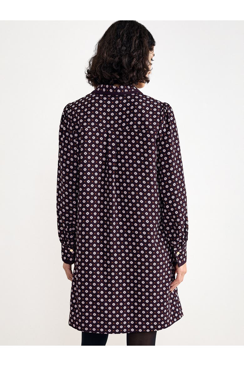 Pamela Foulard Dress, Alternate, color, Burgundy