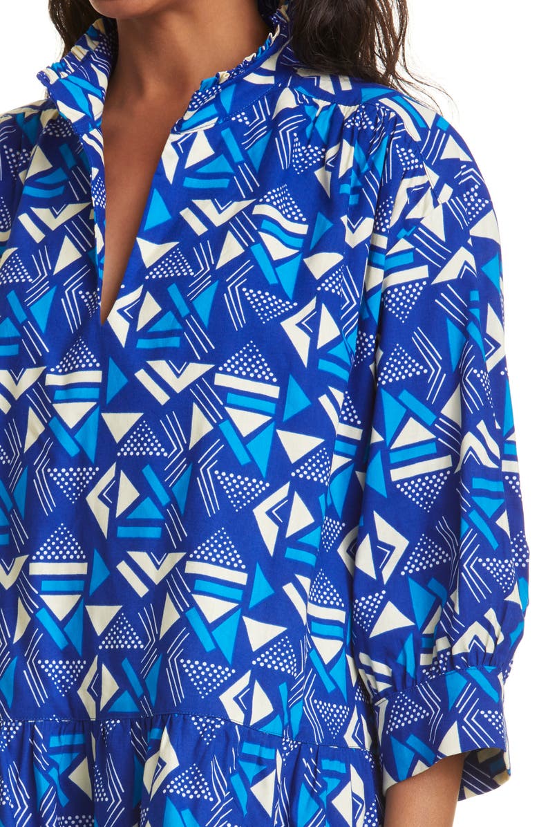 The Oula Company Curator Geo Print Cotton Top, Alternate, color,