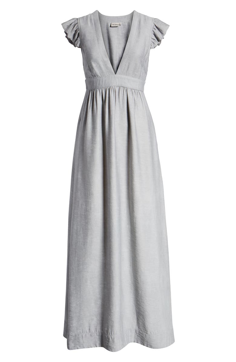 THE ODELLS Flutter Sleeve Maxi Dress, Alternate, color,