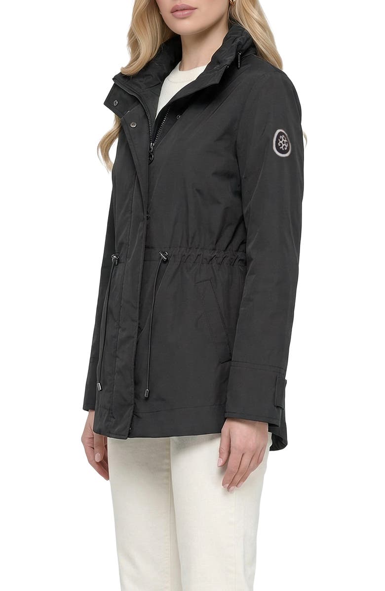 GORSKI Lightweight Jacket With Concealed Hood, Alternate, color, Black