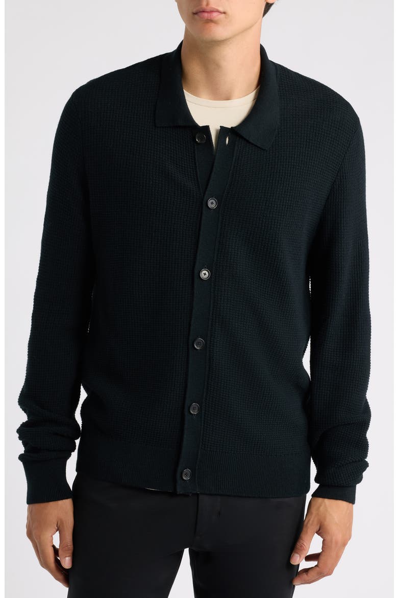 Lumile Button Cardigan, Alternate, color, BLACK