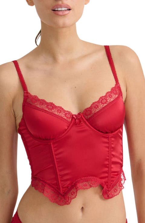 Amelie Lace & Satin Bustier