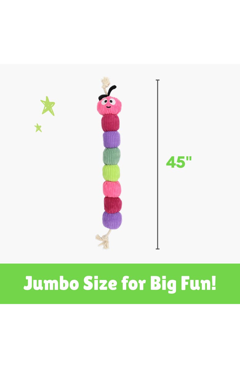Patchwork Pet Rope Caterpillar, 45 Inch Dog Toy, Alternate, color,
