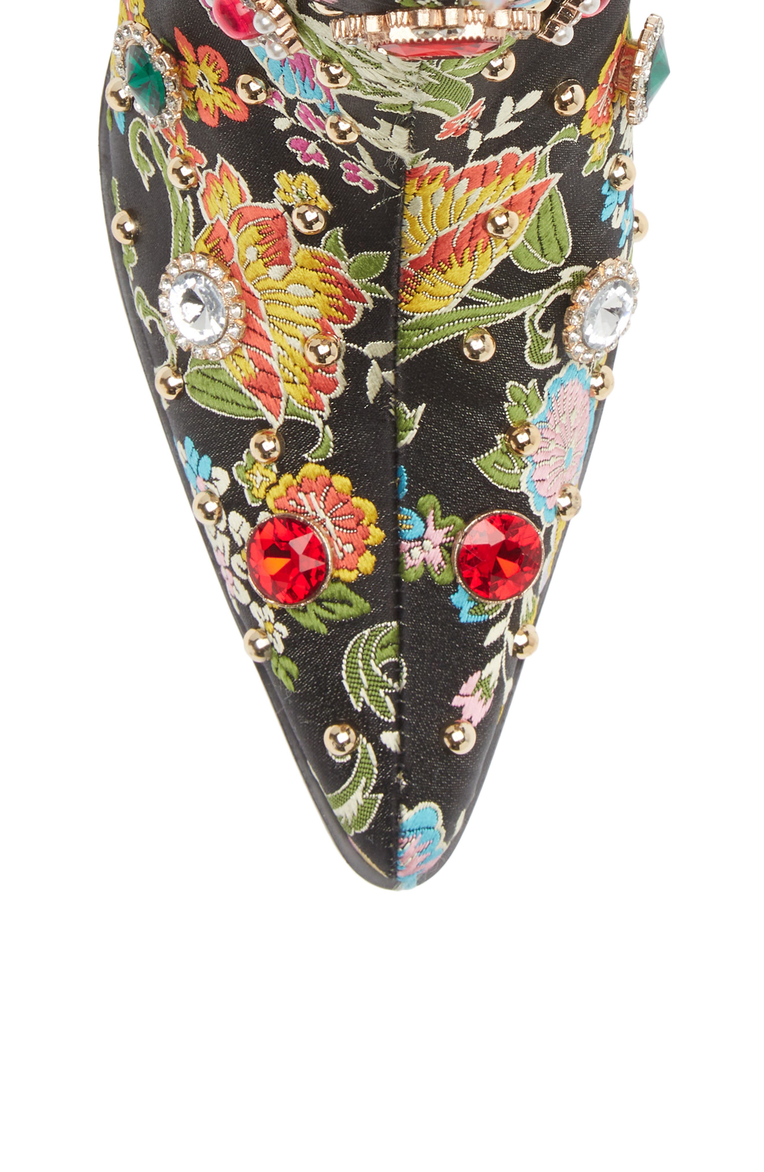 AZALEA WANG Diligent Embroidered Western Boot, Alternate, color, 