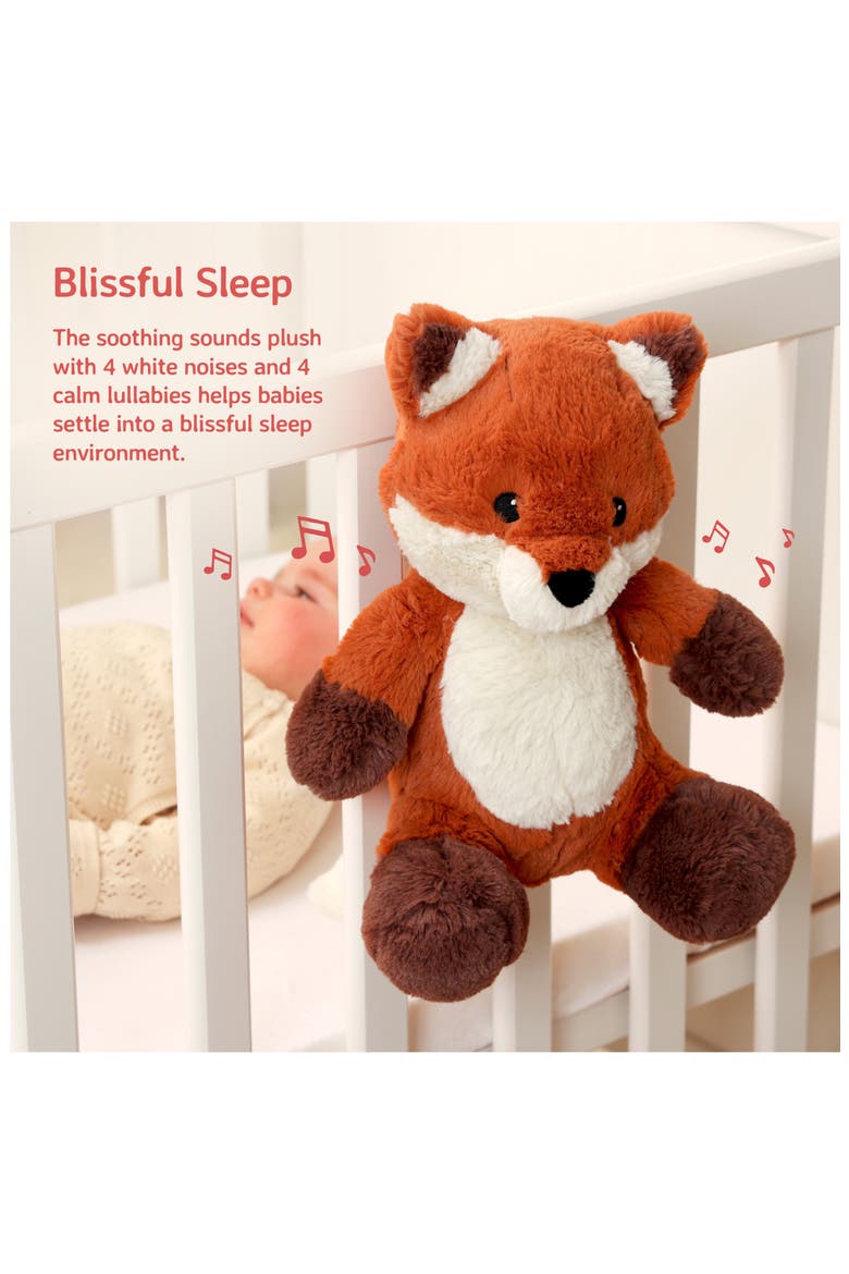Frankie the Fox Plush Musical & White Noise Sound Machine, Alternate, color, BROWN/ WHITE