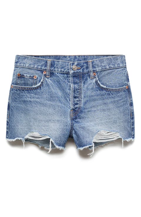 Cutoff Denim Shorts