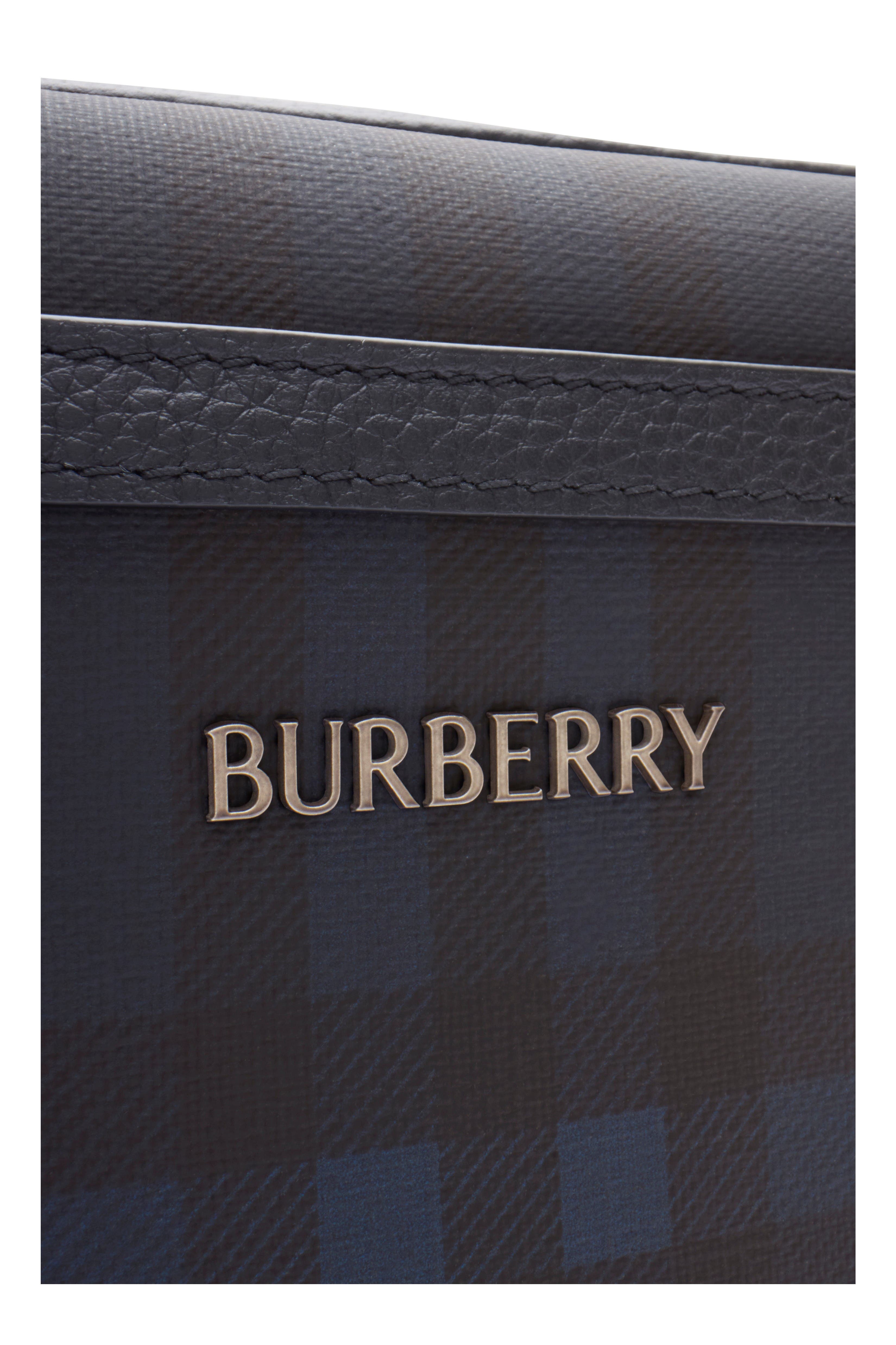 Burberry City Check Crossbody Bag, Alternate, color, Navy