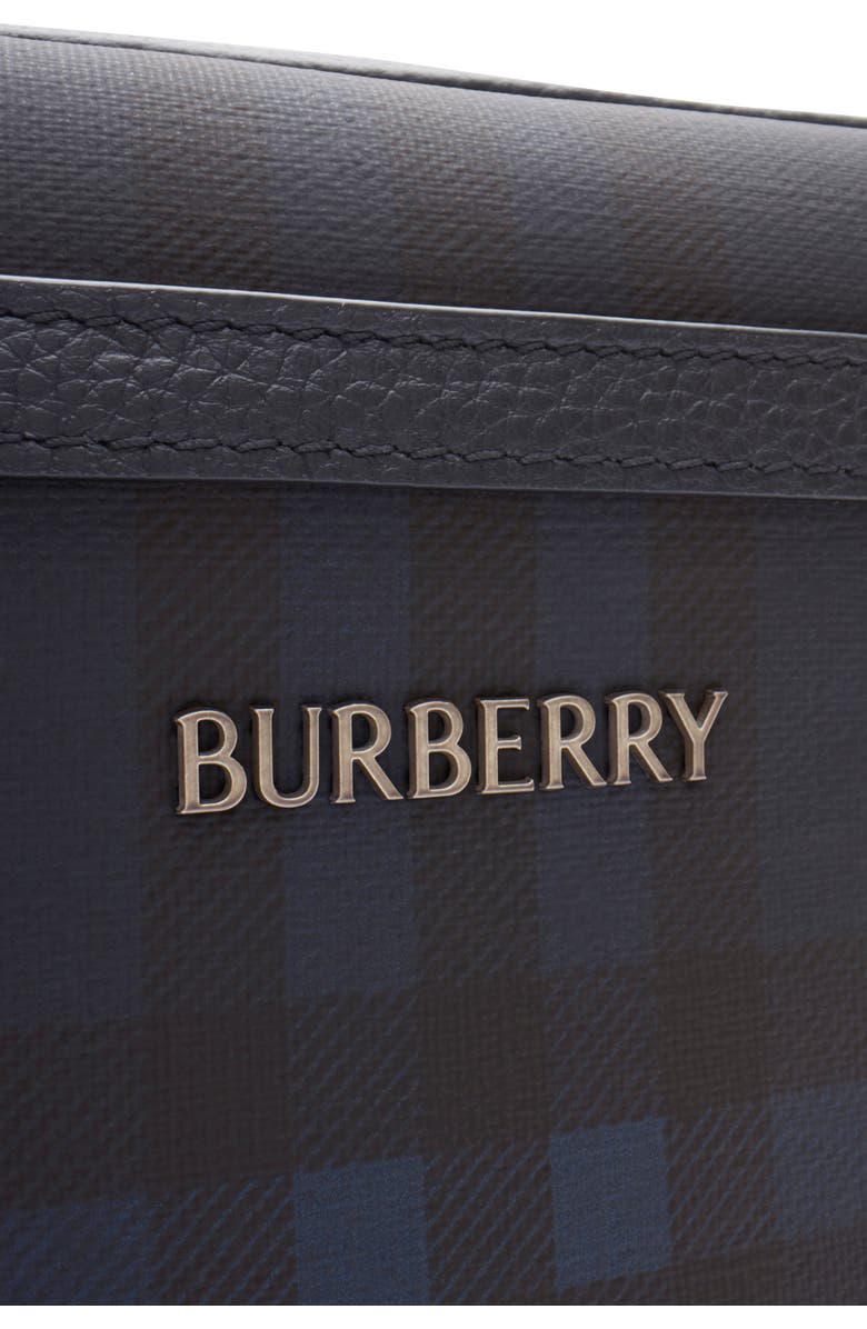 Burberry City Check Crossbody Bag, Alternate, color, Navy