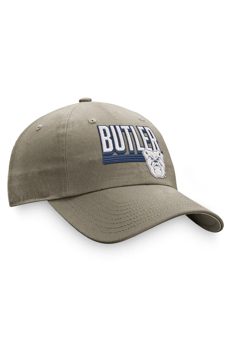Men's Top of the World Khaki Butler Bulldogs Slice Adjustable Hat, Alternate, color, Khaki