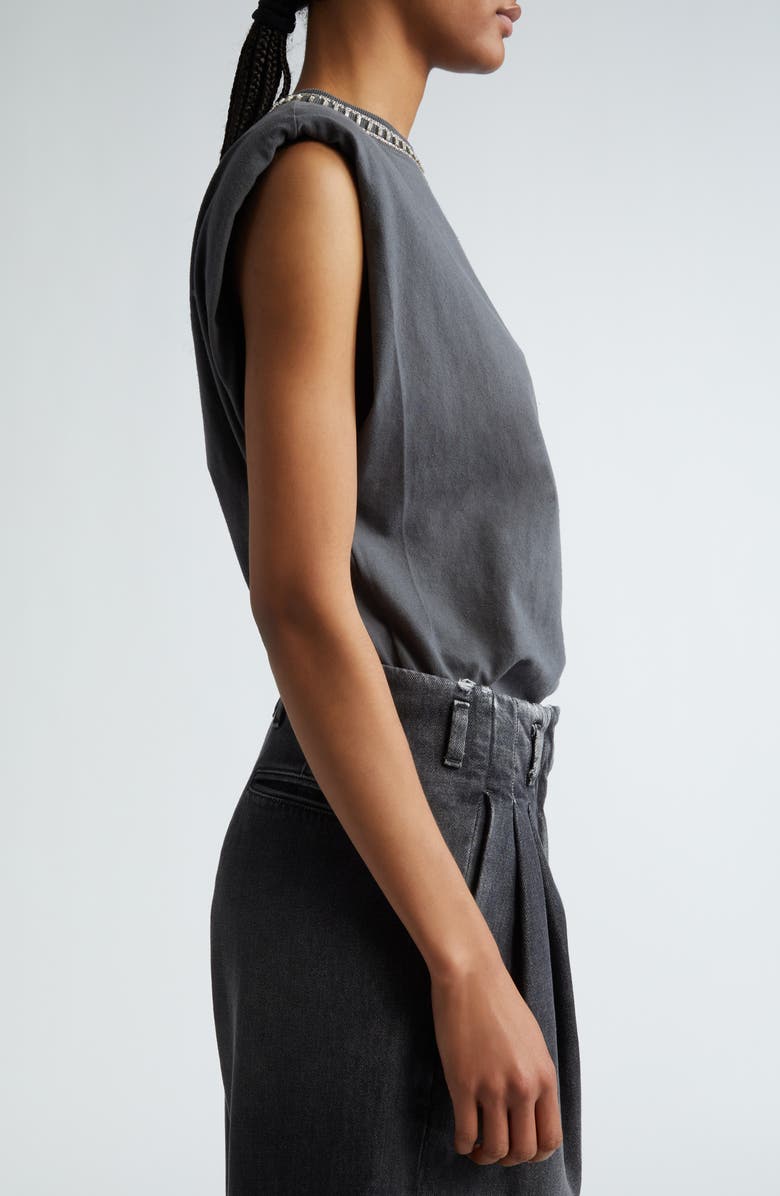 Golden Goose Journey Crystal Embellished Sleeveless Top, Alternate, color, 