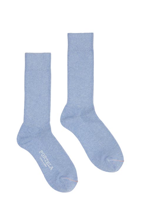 2 Mid-Length Lisle Cotton Socks