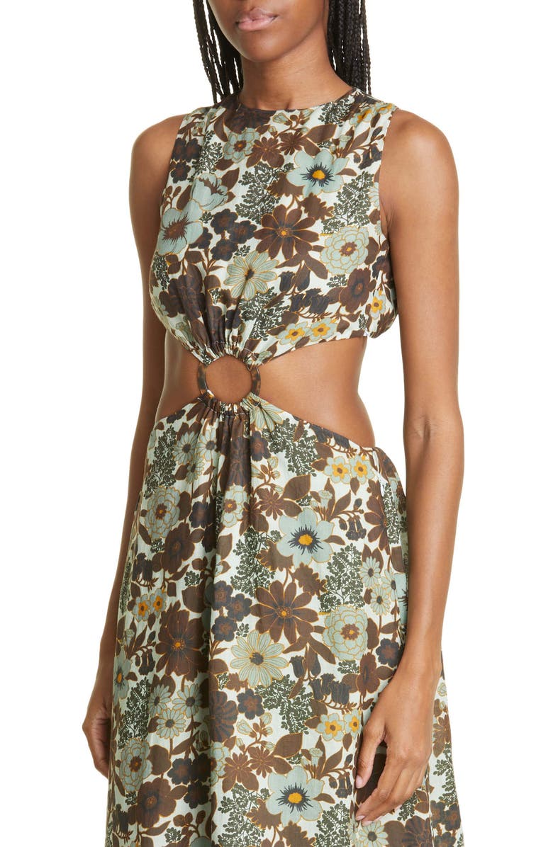 SIR Constantine Cutout Maxi Dress, Alternate, color, 