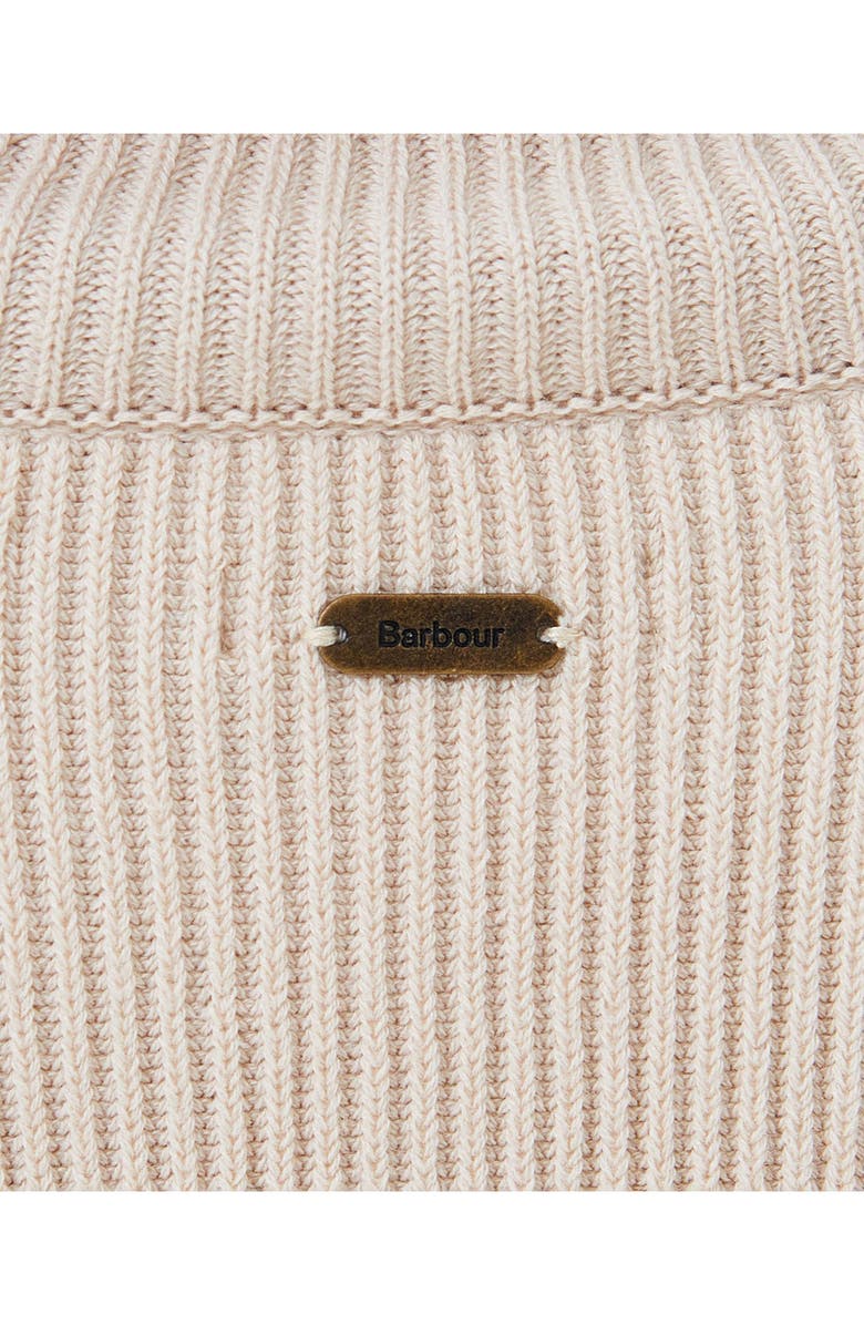 Barbour Stitch Long Sleeve Cotton Blend Rib Turtleneck Sweater Dress, Alternate, color,