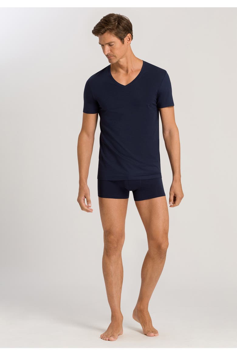 Cotton Boxer Brief, Alternate, color, Midnight Navy