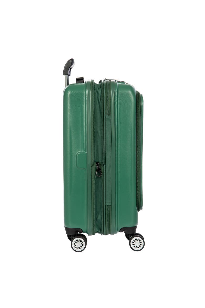 Cervia Hardside Expandable 21"  Carry On  Spinner Luggage with Front Pocket, Alternate, color, Dark Emerald