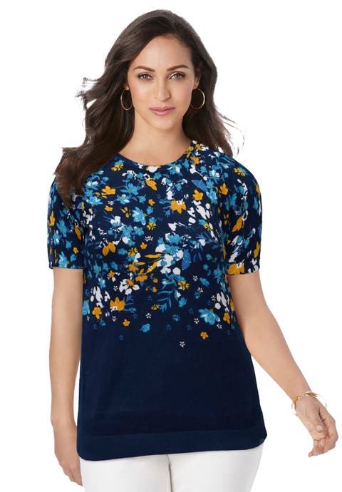 Fine Gauge Crewneck Shell (Plus Available)