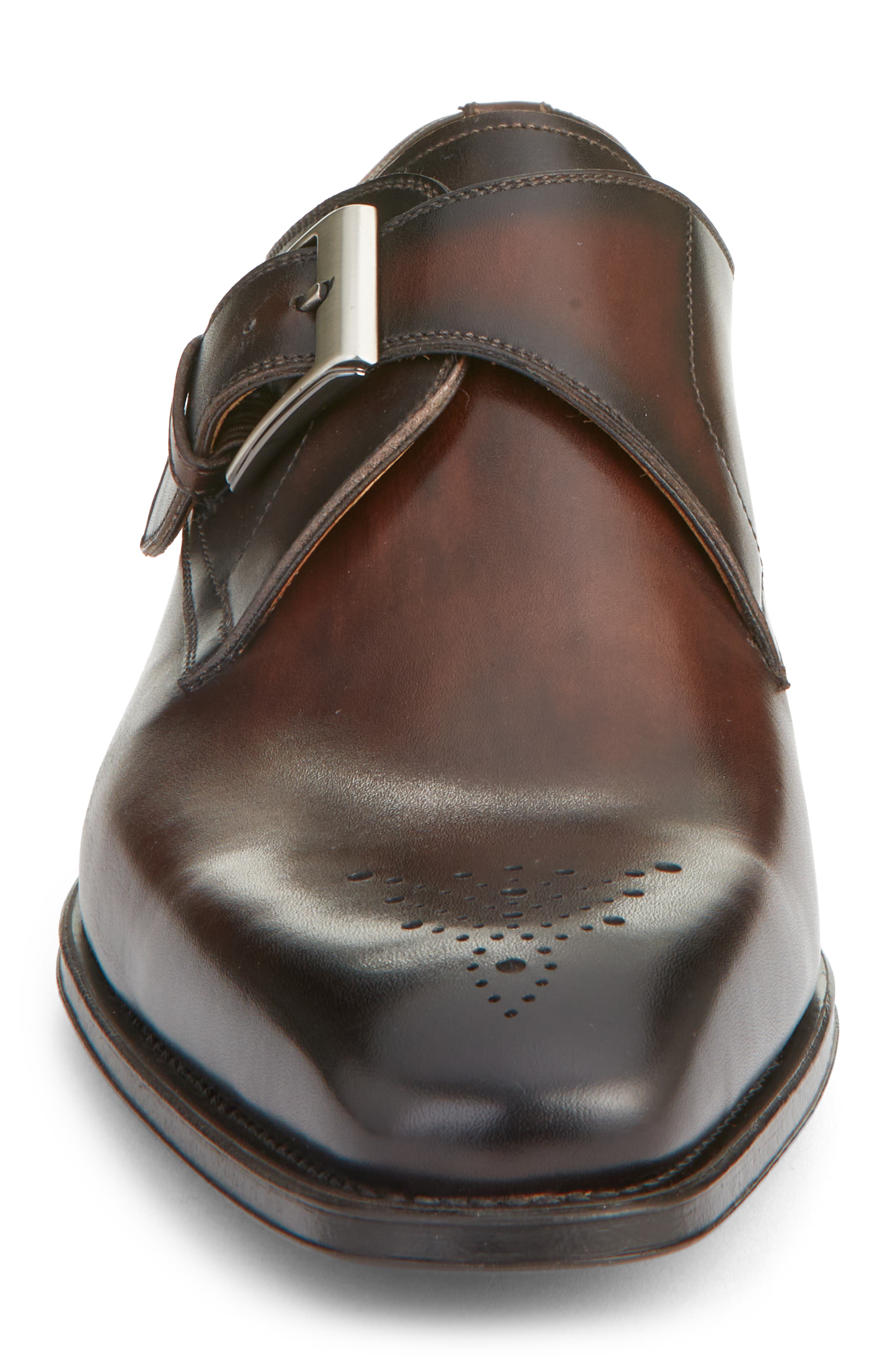 Magnanni Marco II Perforated Toe Monk Shoe, Alternate, color, 