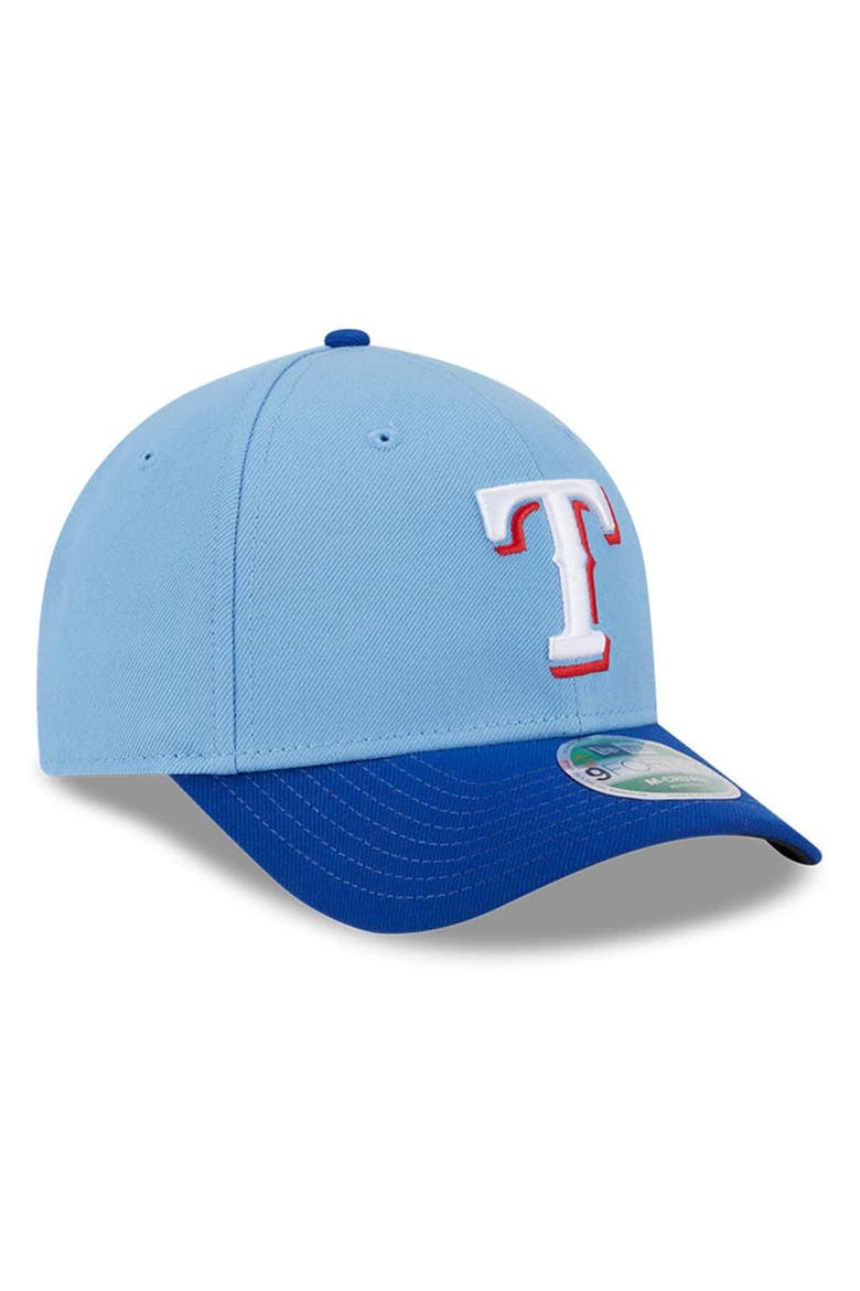 Men's New Era  Light Blue Texas Rangers Player Replica 9FORTY Adjustable Hat, Alternate, color, Light Blue