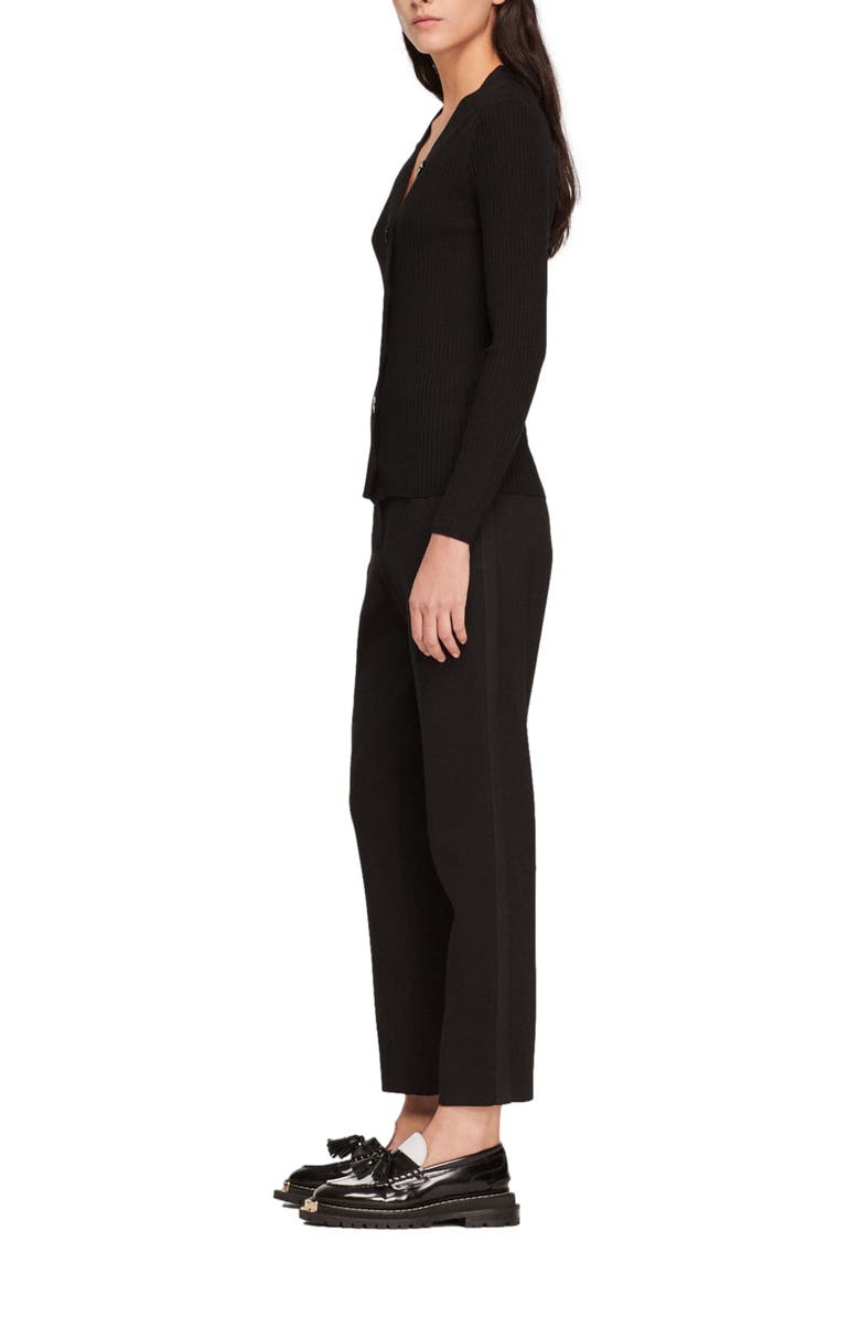 SANDRO Cardigan in certified viscose, Alternate, color, 