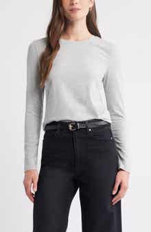 Caslon® Crewneck Long Sleeve T-Shirt