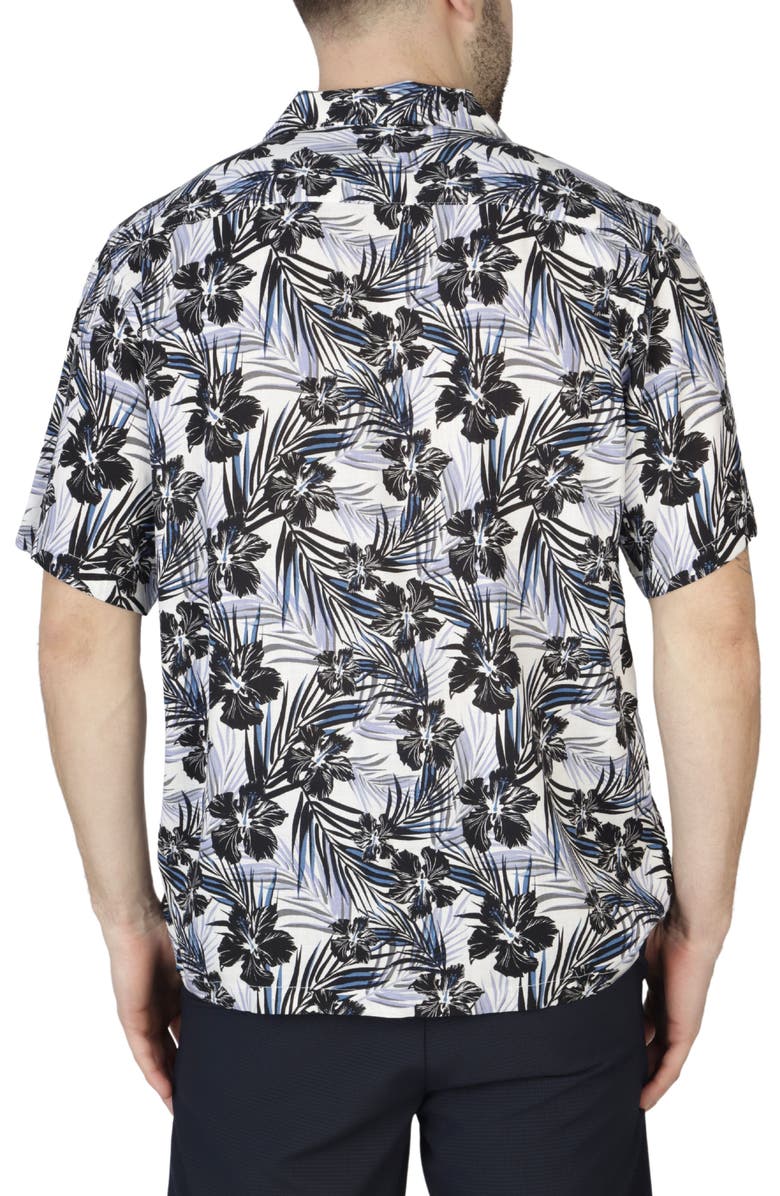 TailorByrd Hibiscus Leaves Camp Shirt, Alternate, color, 