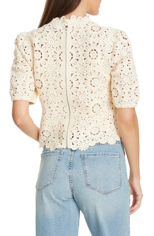 Shop Sam Edelman Doral Crochet Top In Cream