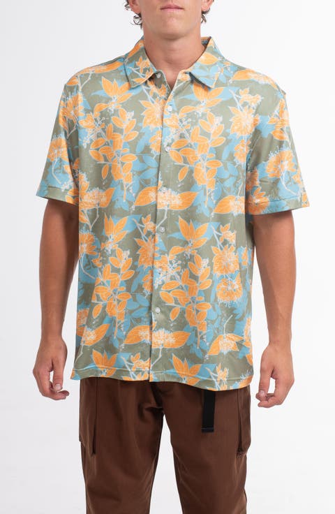 Ode to the Islands Performance Button-Up Shirt