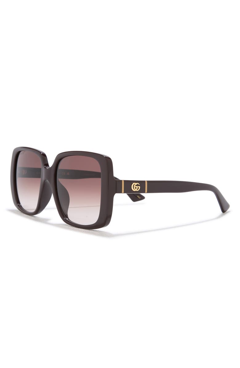 Gucci 56mm Square Sunglasses, Alternate, color, 