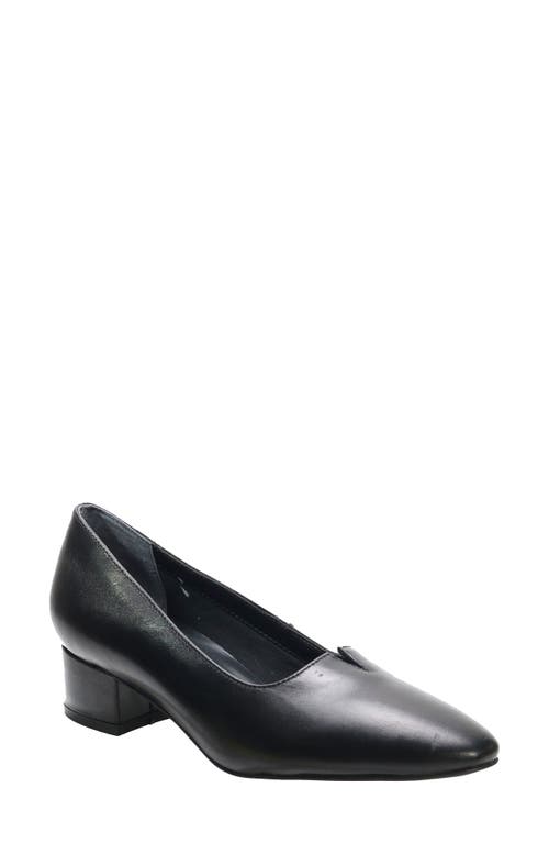 David Tate Culture Pump in Black Lamb 