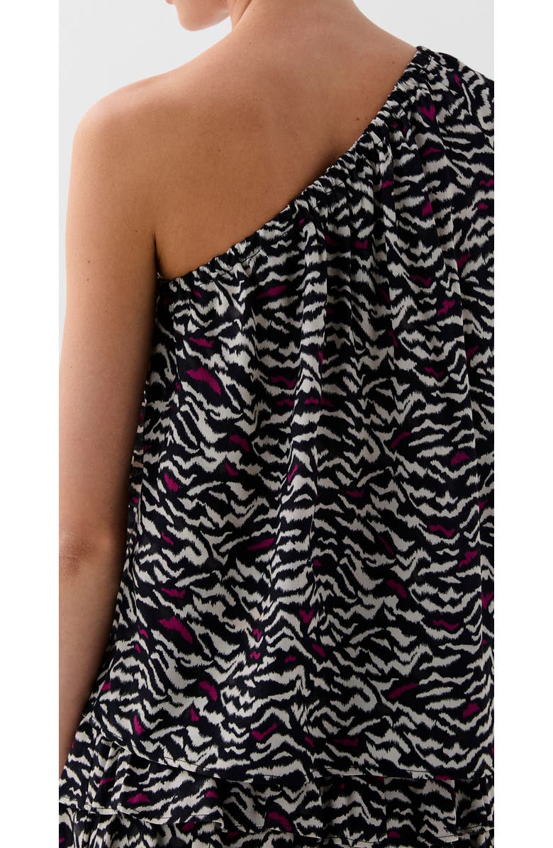 Scalpers Ruffle Mini Shirt, Alternate, color, Black