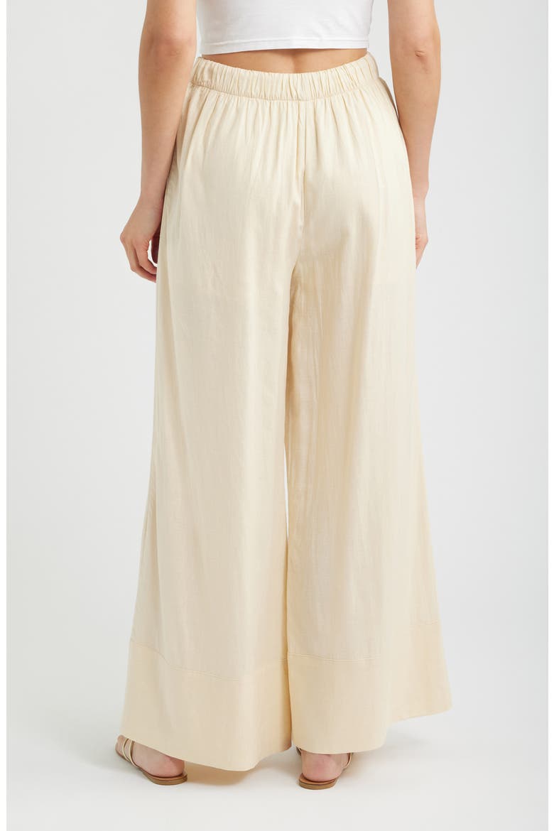 Antibes Ombré Tie Waist Pants, Alternate, color, BUTTER