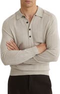 Reiss Greyson Wool Long Sleeve Polo
