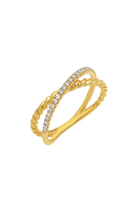 Mykonos Diamond Crossover Ring (Nordstrom Exclusive)