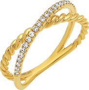 Bony Levy Mykonos Diamond Crossover Ring