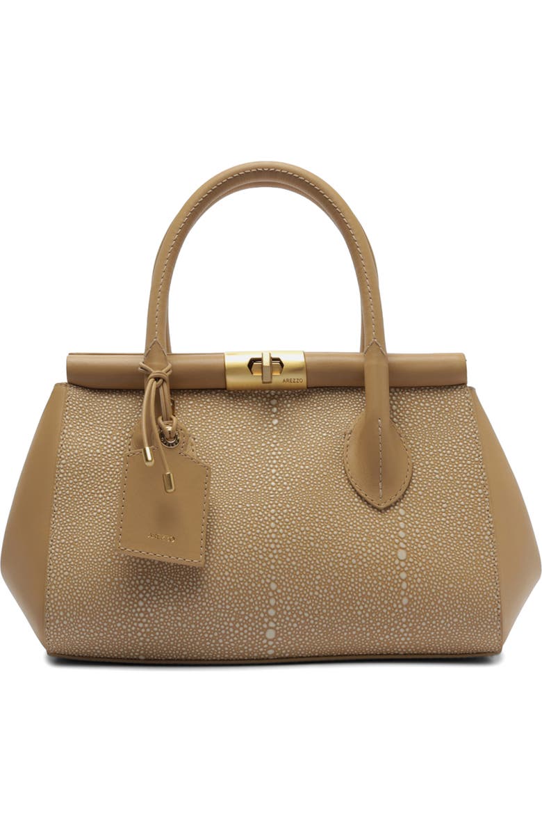 Arezzo Medium Morgan Leather Tote, Main, color, Verano