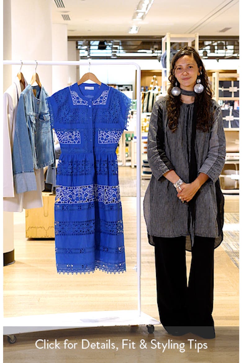 The Ava Eyelet Midi Dress video