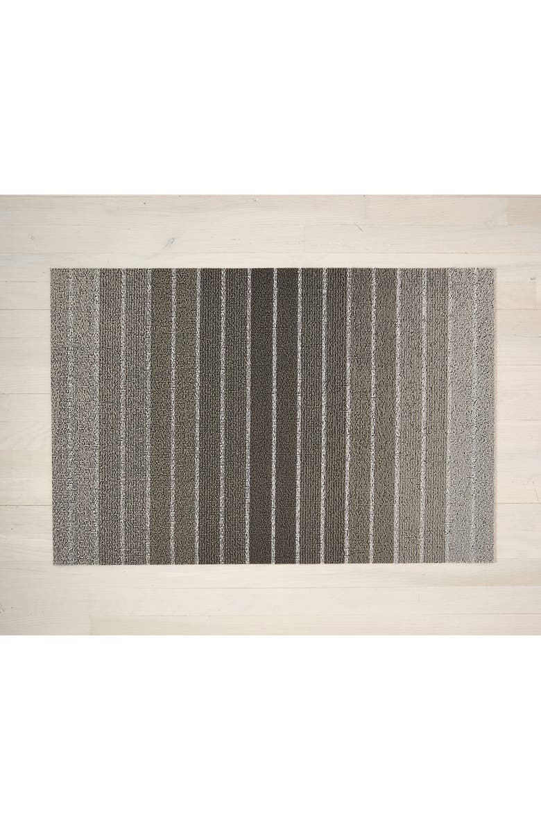 Chilewich Block Stripe Indoor/Outdoor Doormat, Main, color, Taupe