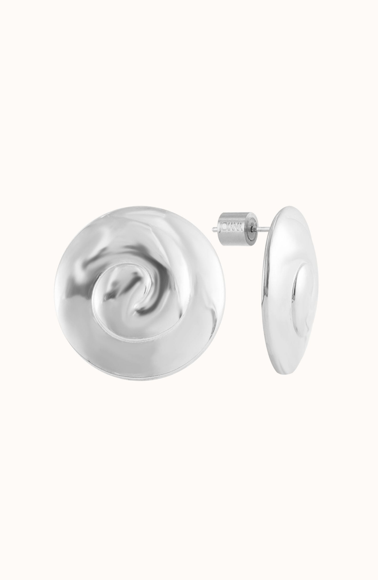 Joiana Jewelry Bold Billow Earrings, Alternate, color, White Silver