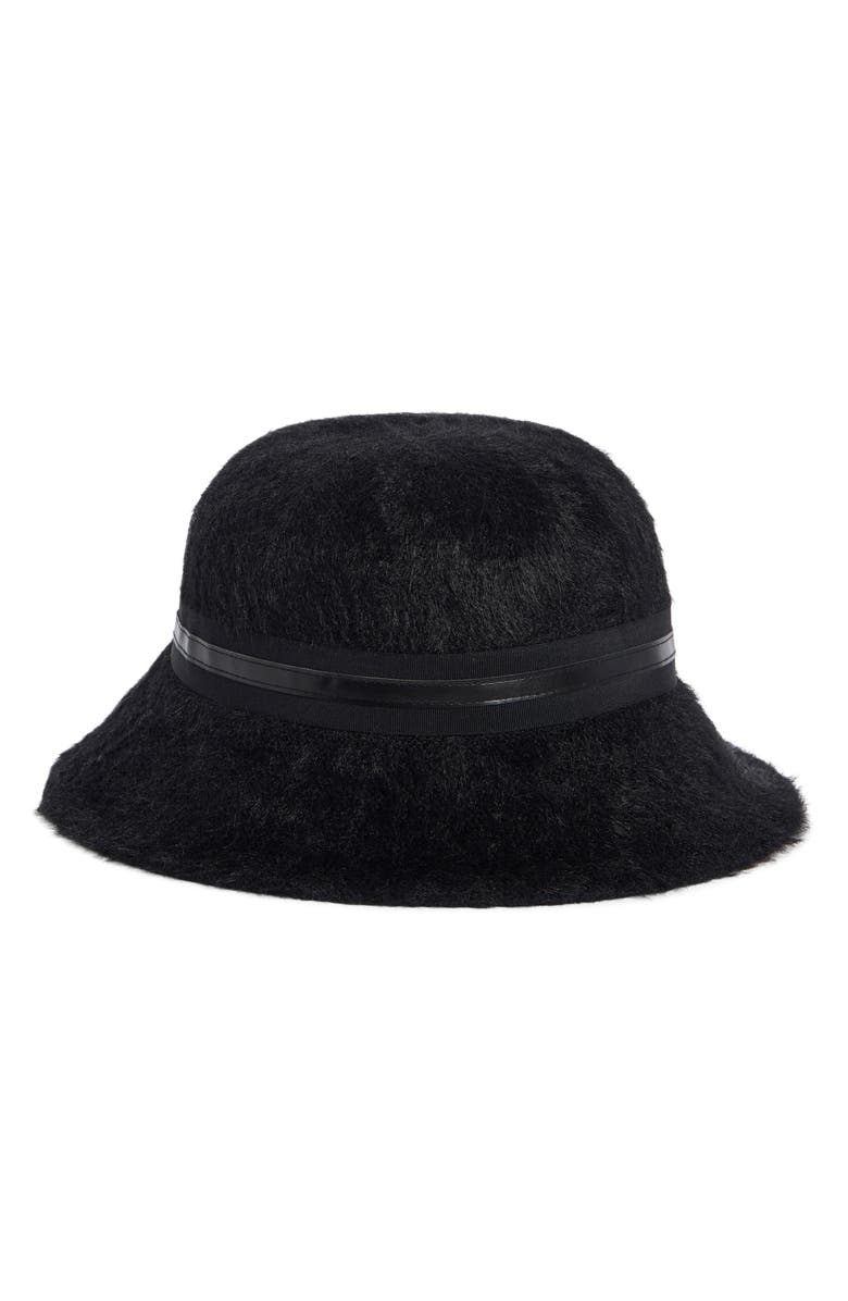 Vince Camuto Fuzzy Cloche Hat, Alternate, color, Black