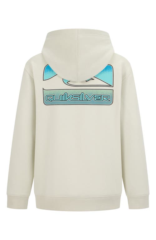 Quiksilver Kids' Half Step Full Zip Hoodie In Silver