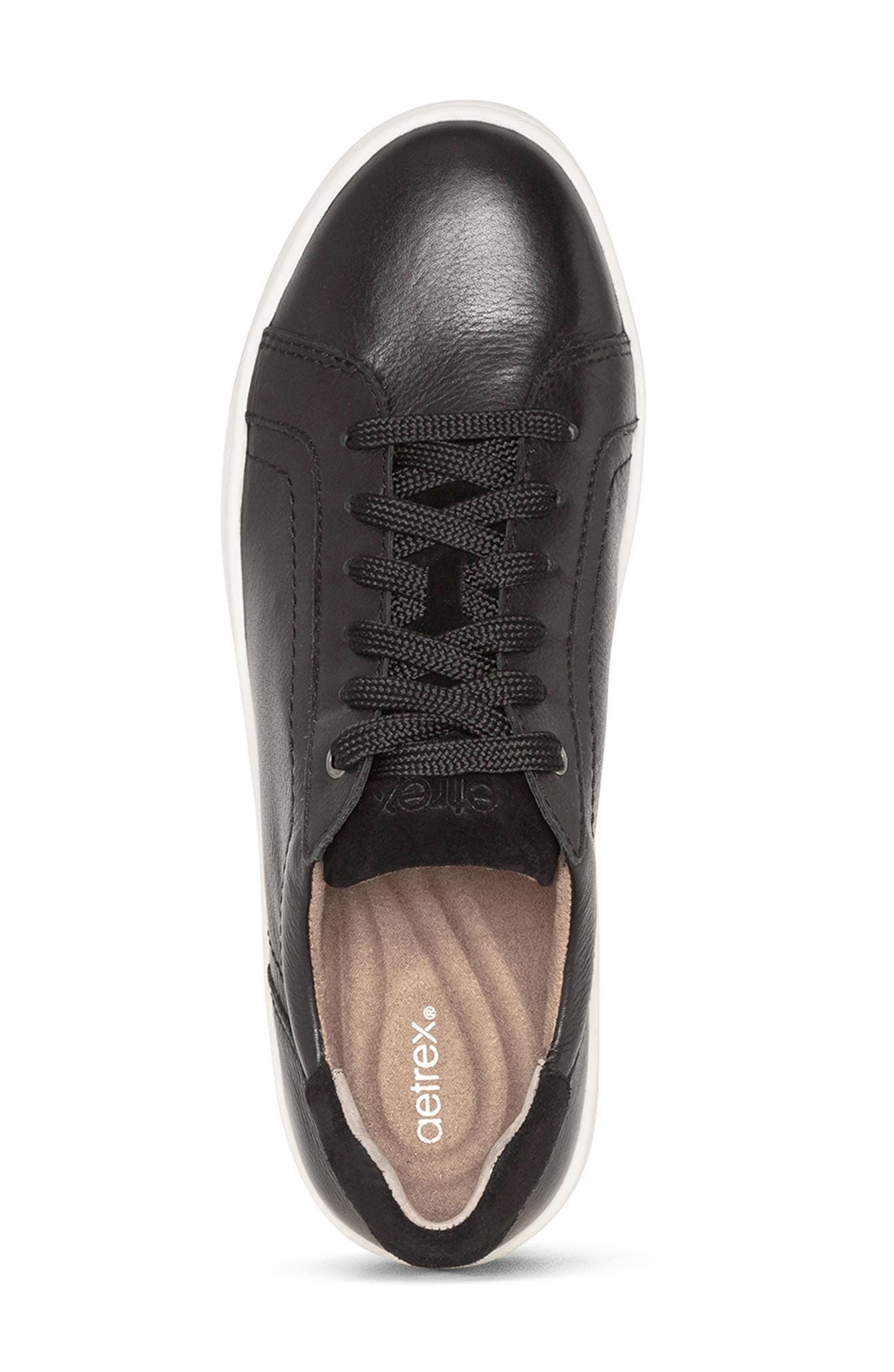 Aetrex Blake Leather Low Top Sneaker, Alternate, color, 