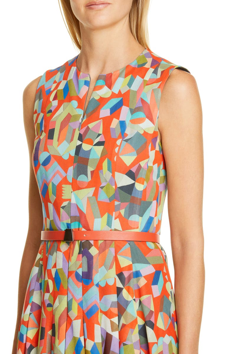 Akris Summer Print Cotton Voile Dress, Alternate, color,