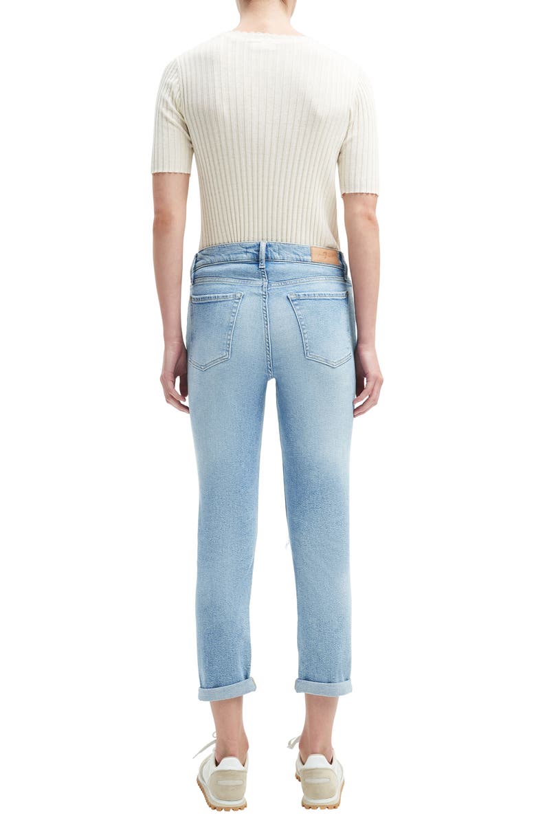 7 For All Mankind Josefina Ripped Crop Straight Leg Jeans, Alternate, color, 